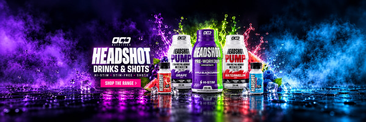 Headshot Drinks & Shots — Hi-Stim, Stim-Free and Shots