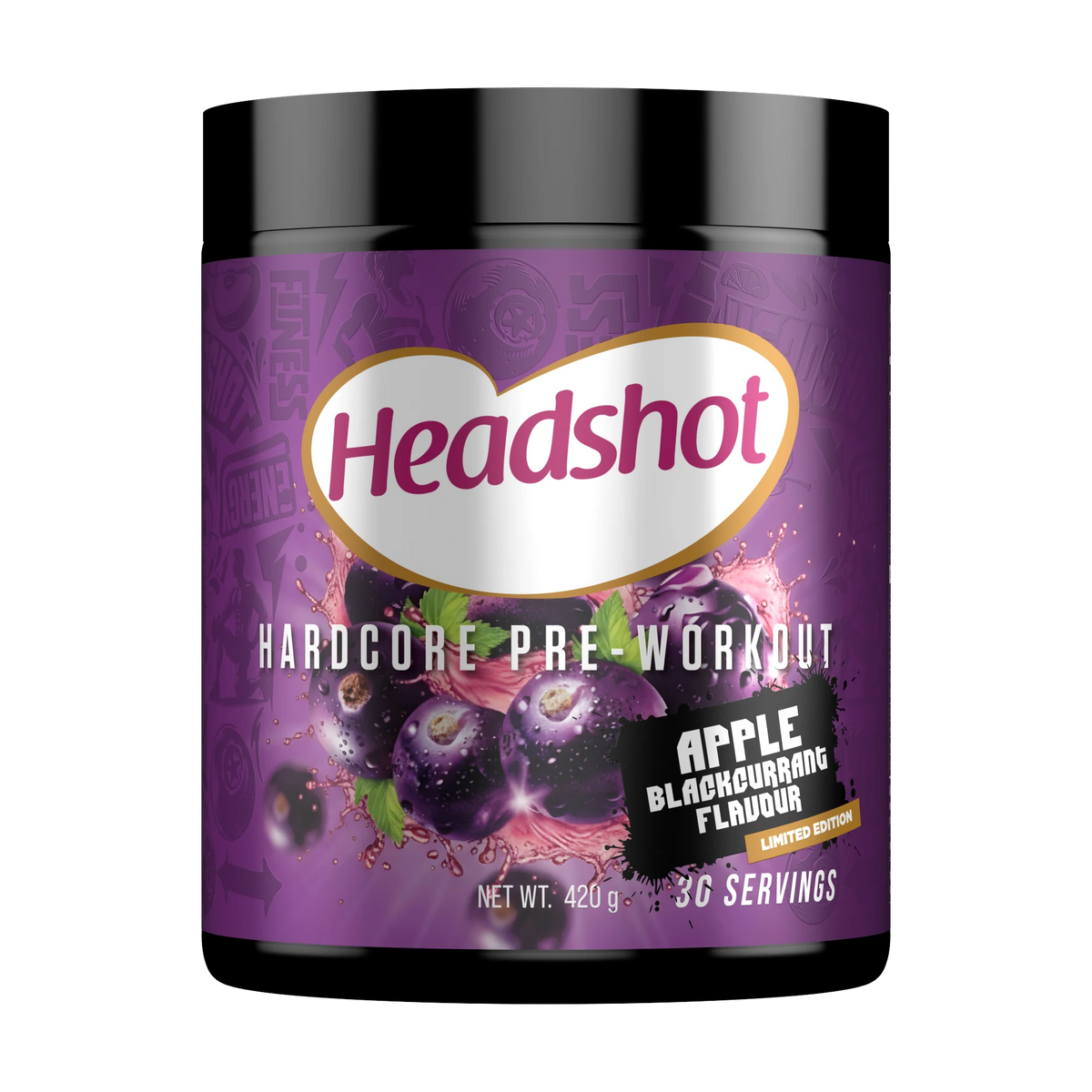Headshot Pre-Workout – Apple Blackcurrant