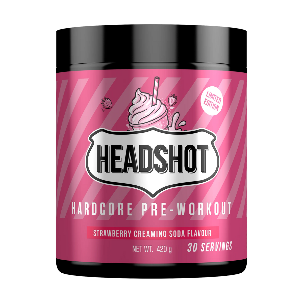 Headshot Pre-Workout – Strawberry Creaming Soda
