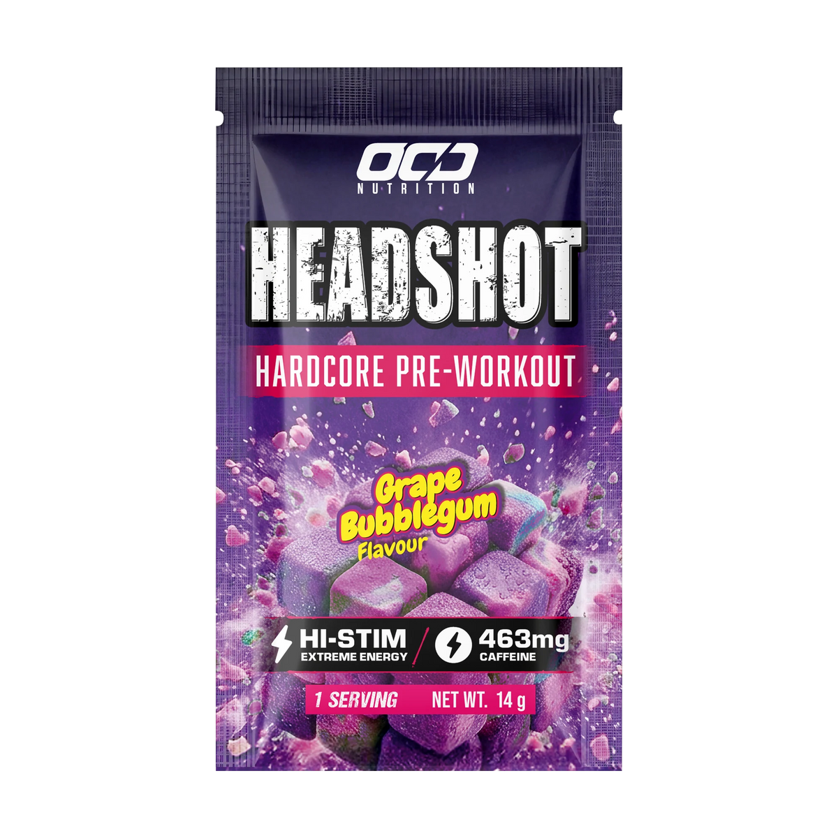 Headshot Single Serve – Grape Bubblegum