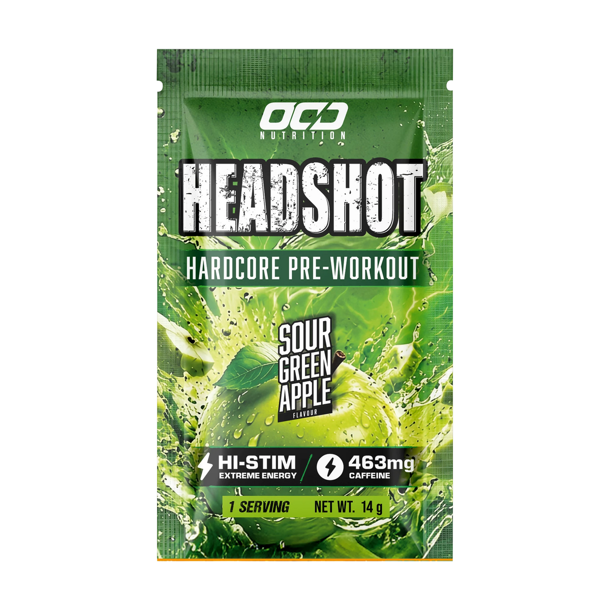 Headshot Single Serve – Sour Green Apple