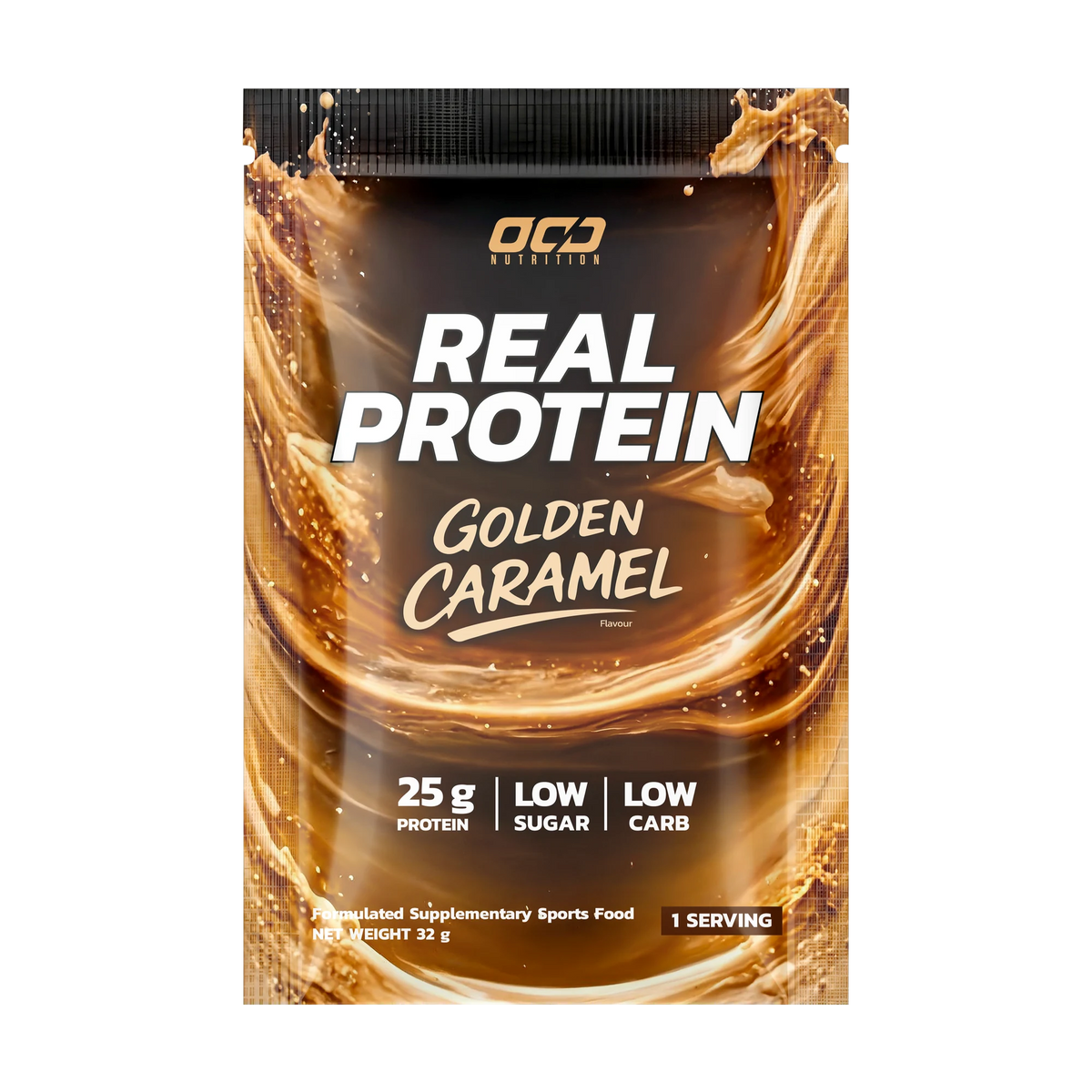 Real Protein Single Serve – Golden Caramel