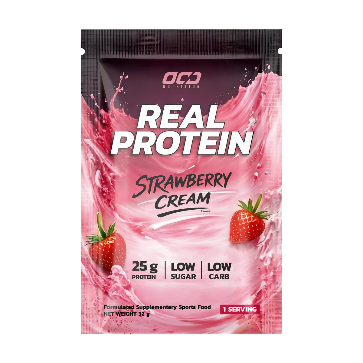 Real Protein Single Serve – Strawberry Cream