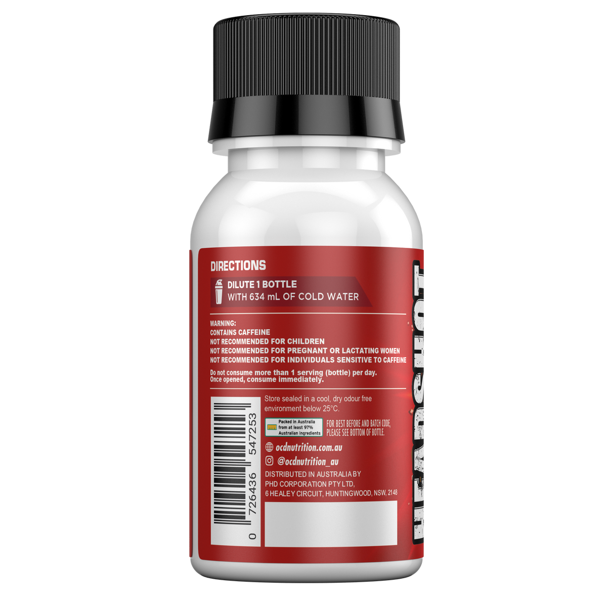 Headshot Energy Shot Concentrate 60 mL — Box of 12