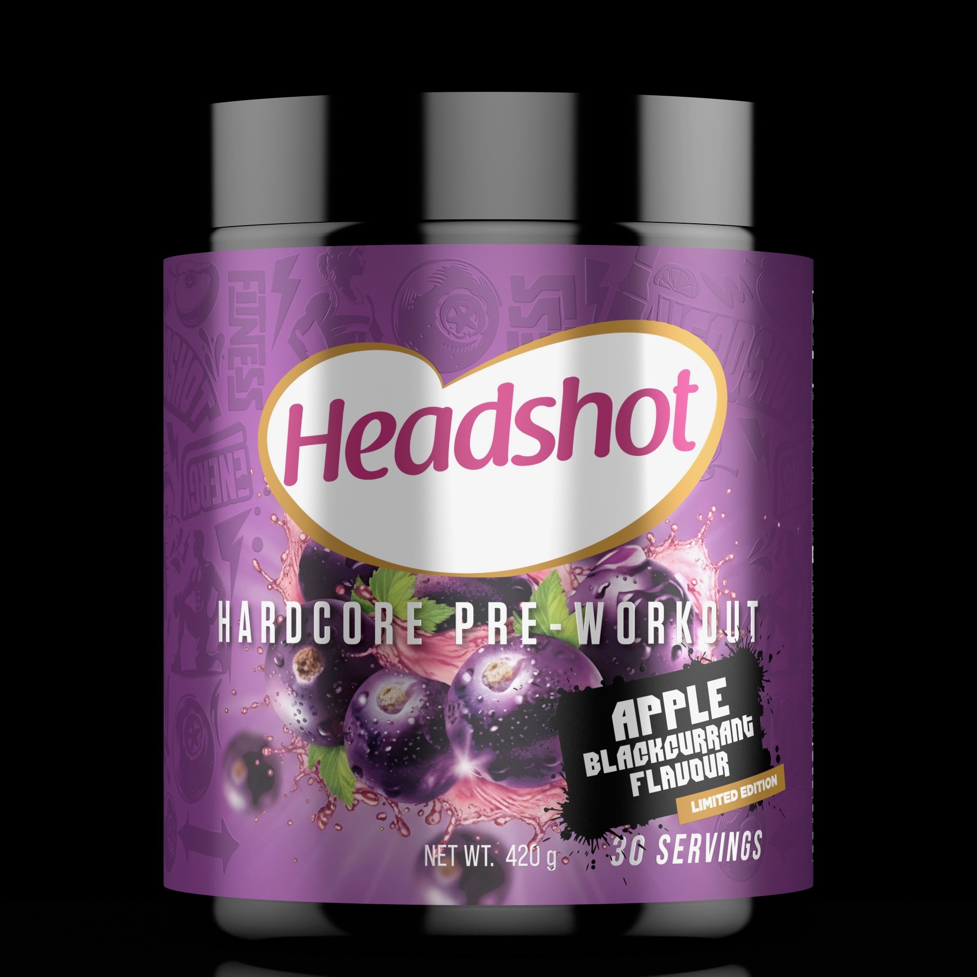 Headshot Pre-Workout Apple Blackcurrant